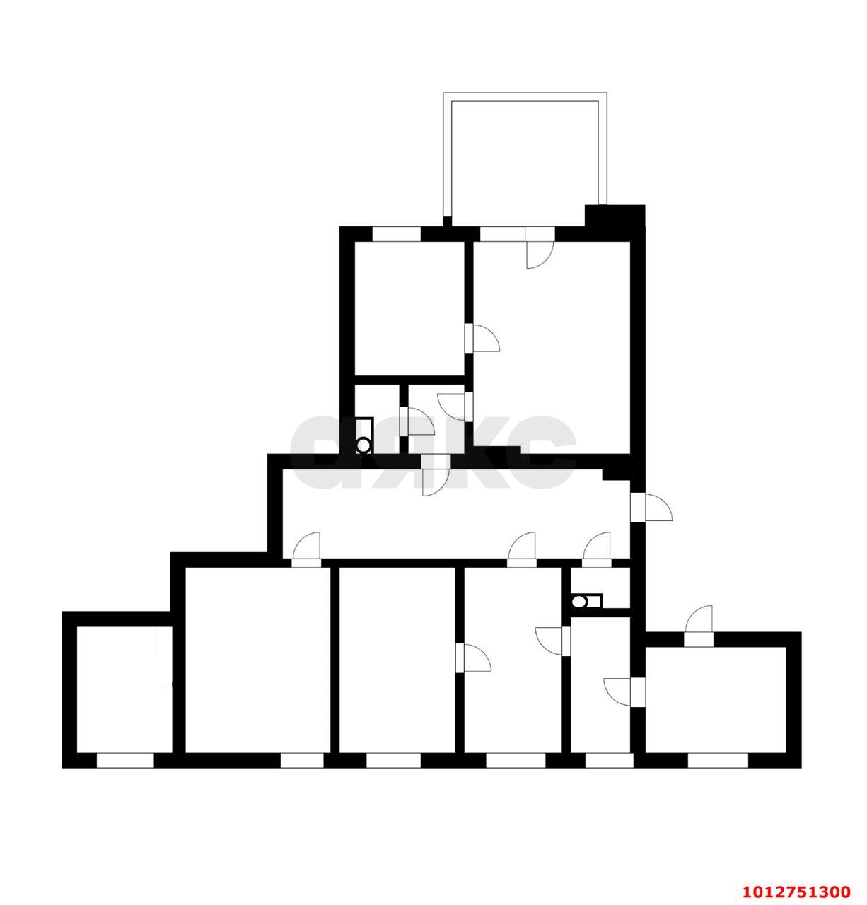 3-комнатная квартира 90 м², 2/2 эт. — фото 12