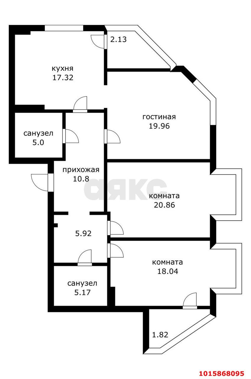 3-комнатная квартира 101 м², 8/16 эт. — фото 20