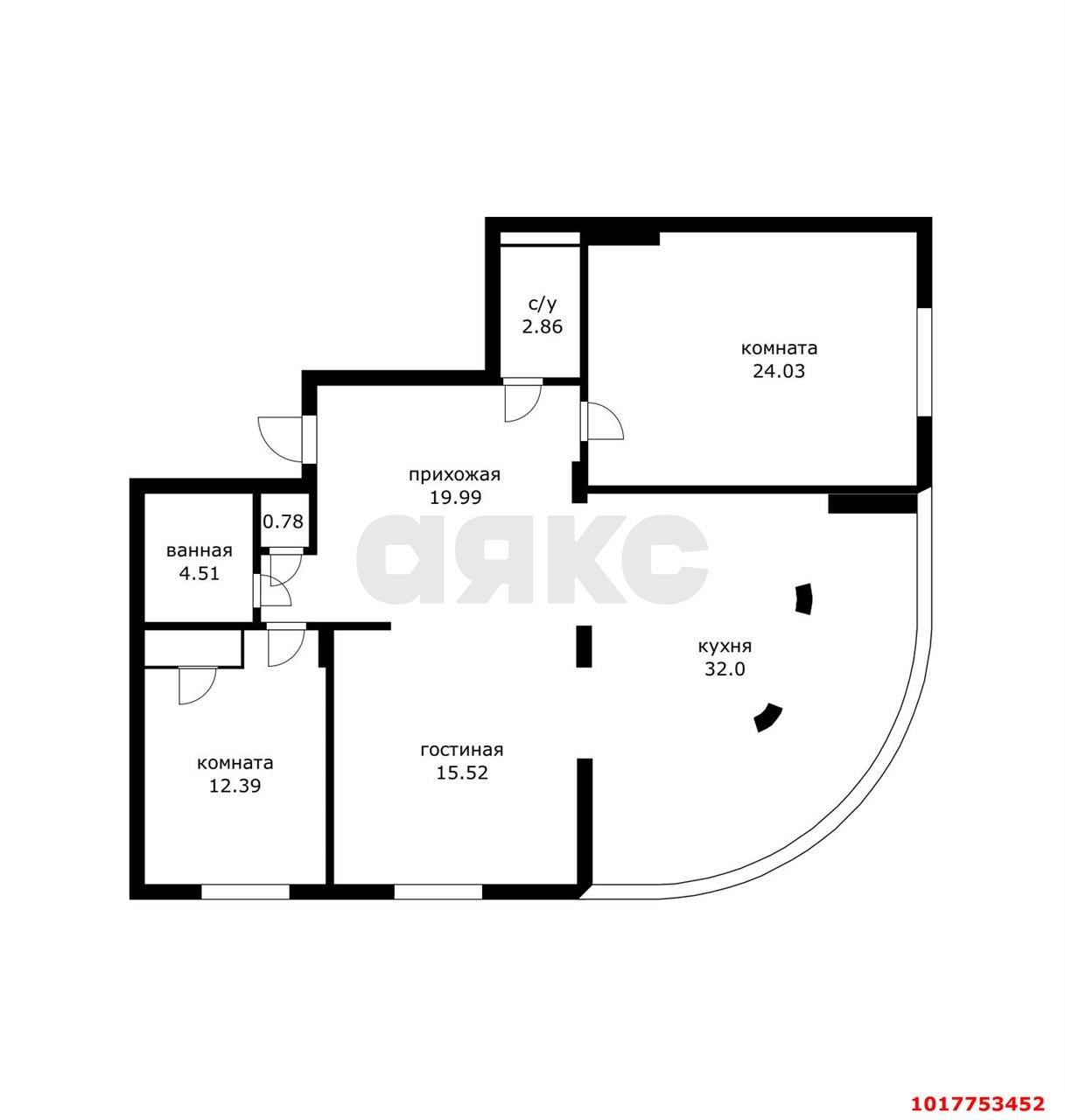 3-комнатная квартира 112 м², 11/16 эт. — фото 4