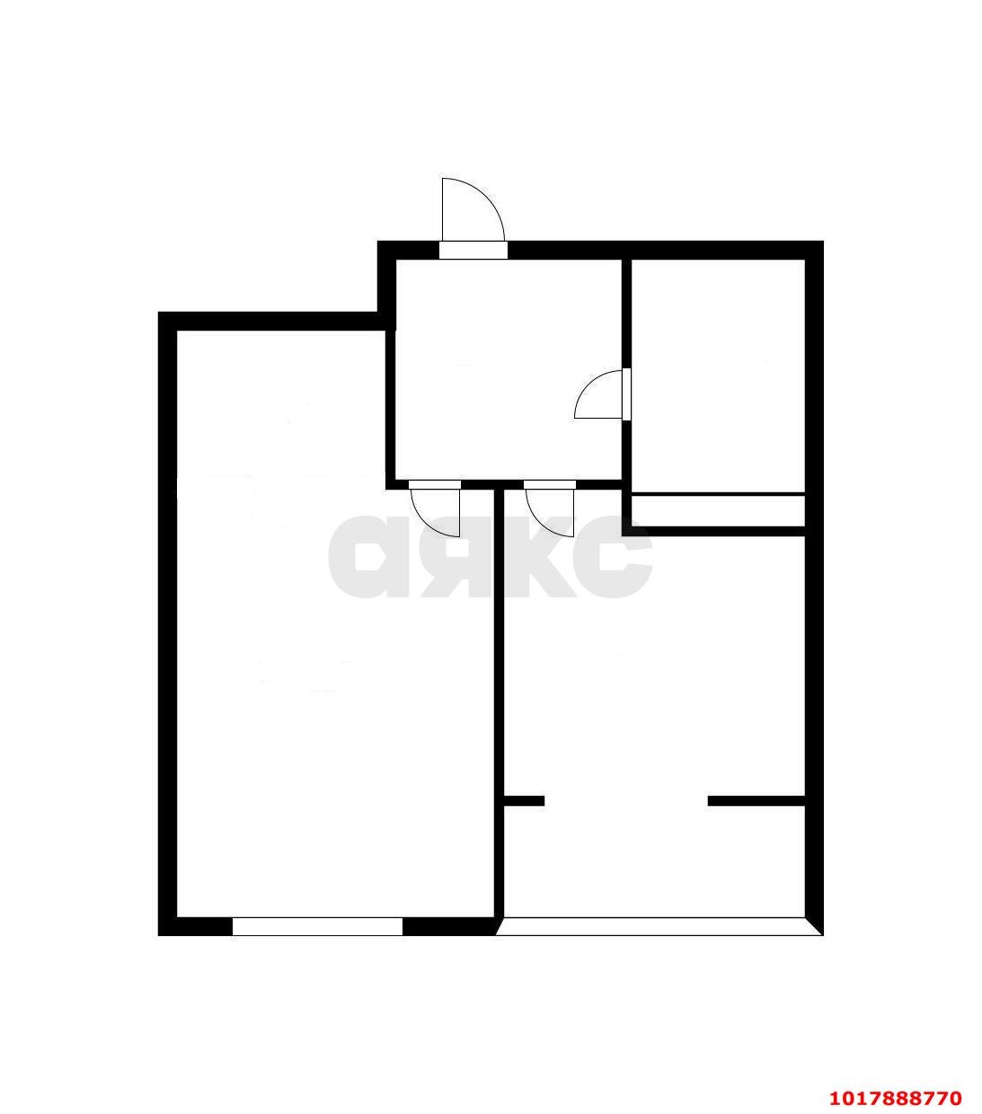 1-комнатная квартира 35 м², 13/19 эт. — фото 22