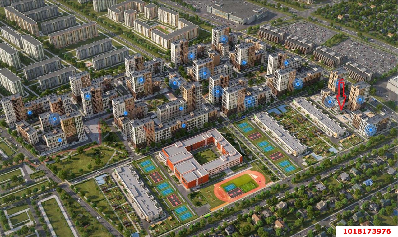1-комнатная квартира 30 м², 12/19 эт. — фото 6