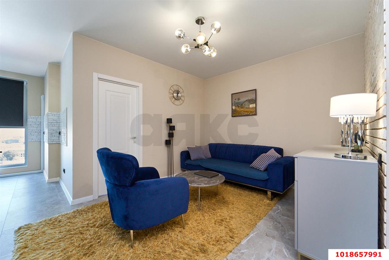 1-комнатная квартира 40 м², 19/25 эт. — фото 3