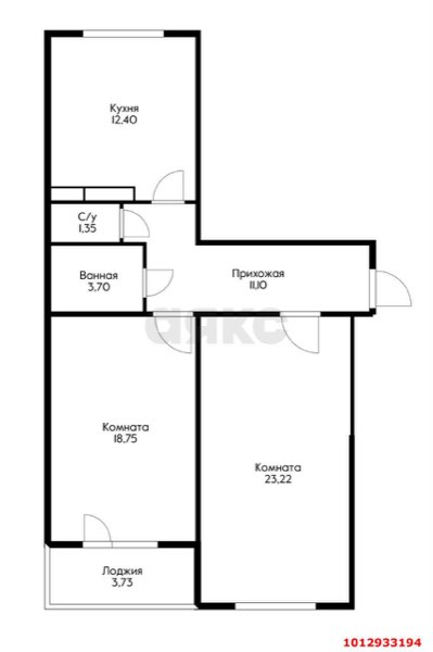 2-комнатная квартира 70 м², 2/9 эт.
