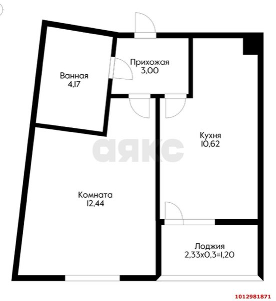 1-комнатная квартира 31 м², 2/17 эт.