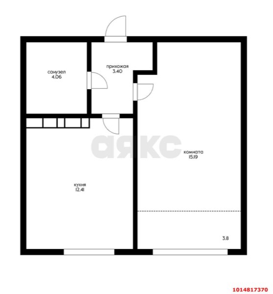 1-комнатная квартира 36 м², 5/22 эт.